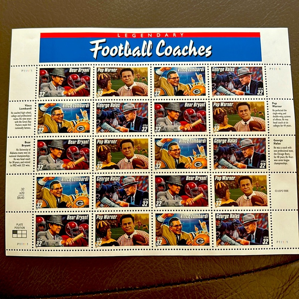Commemorative stamps issued by the United States Postal Service (USPS).